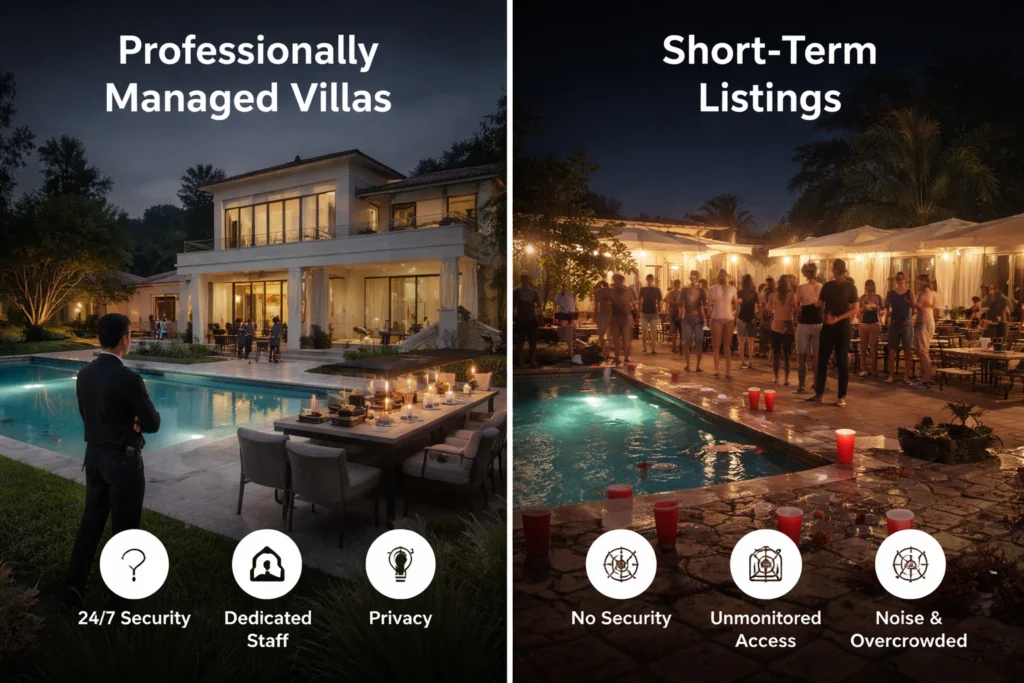 Professionally Managed Villas vs Short‑Term Listings