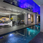 Primary suite shower at Strip Casa West Hollywood luxury villa