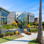 Aerial exterior view of Boardwalk Villa Venice luxury rental