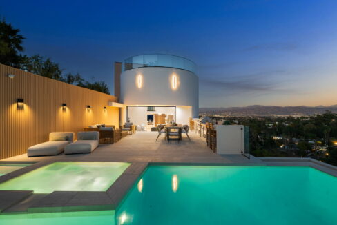 Carpenter Maison luxury vacation rental Studio City LA — private pool canyon views 4BR villa