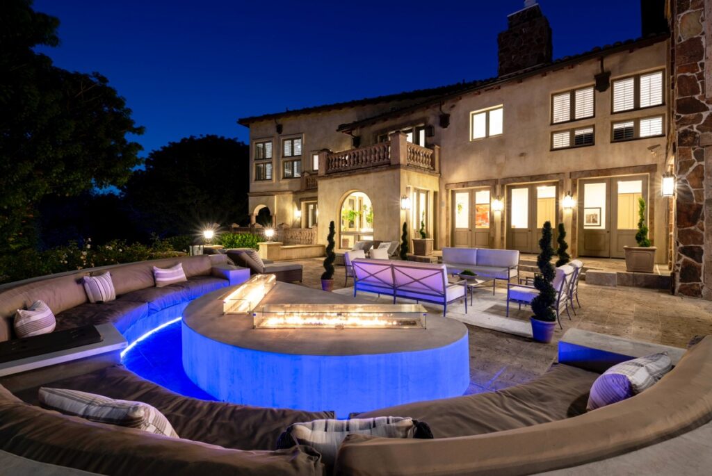 Tree-lined exterior at Casiano Residence Bel Air luxury rental