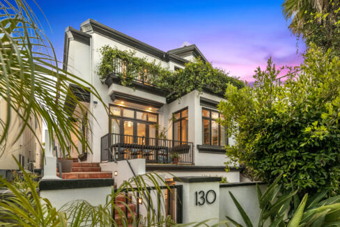 Grand facade of Marina Reserve Marina del Rey luxury estate