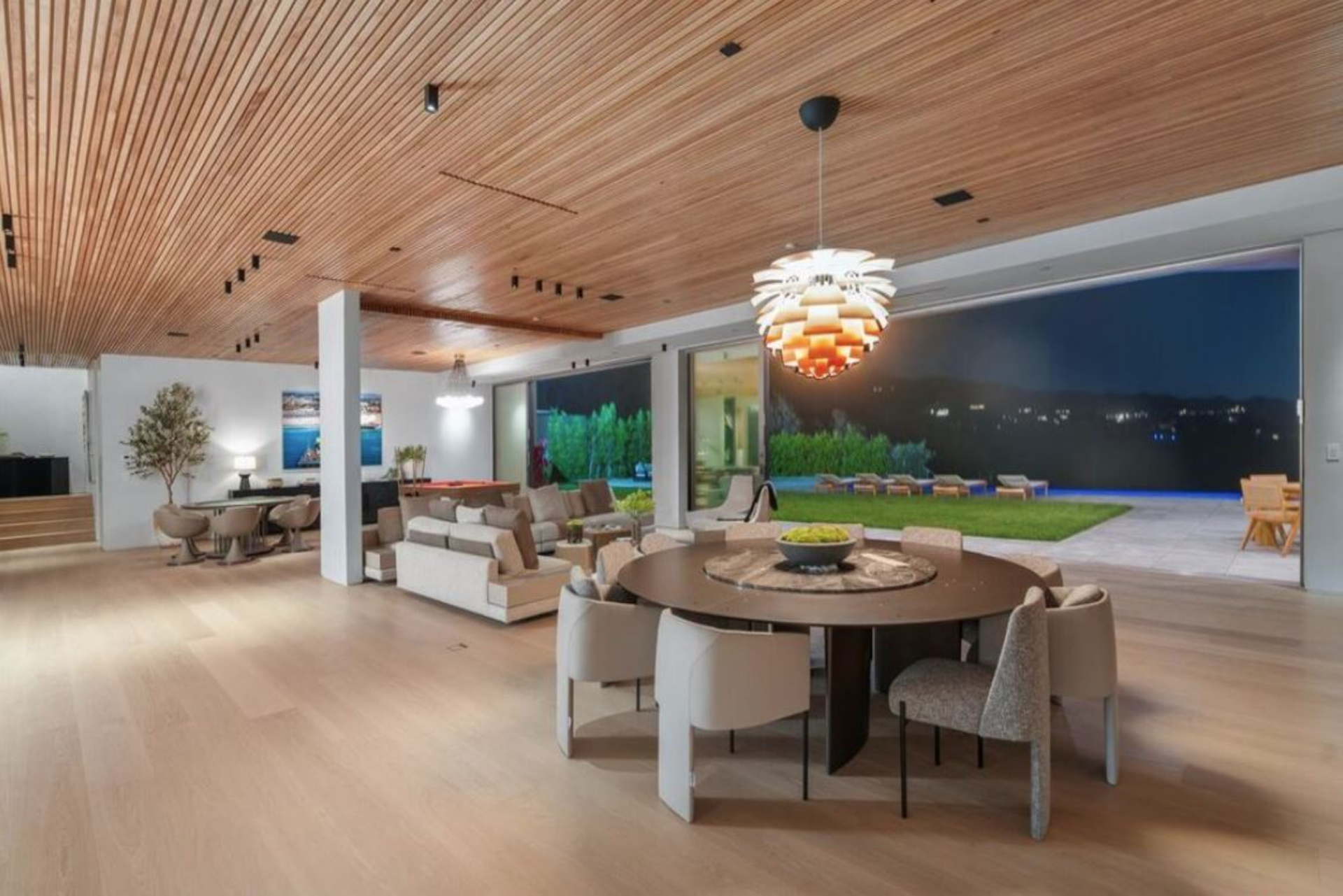 Pacific Ocean view from a Villoura residence in Pacific Palisades