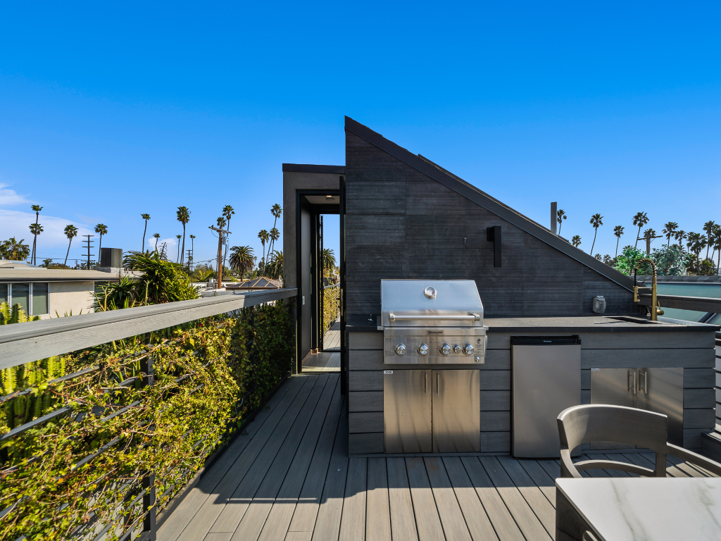 Poolside lounge at Rose Maison Venice luxury estate