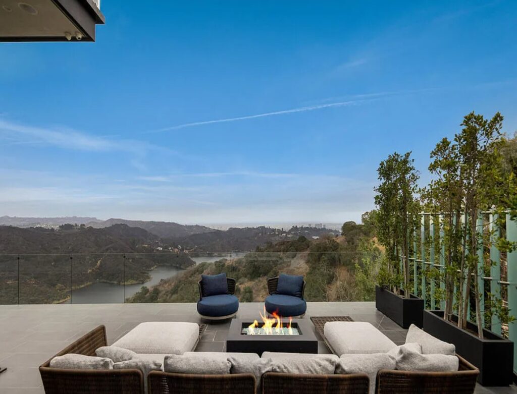 Grand facade of Sarbonne House Bel Air luxury estate