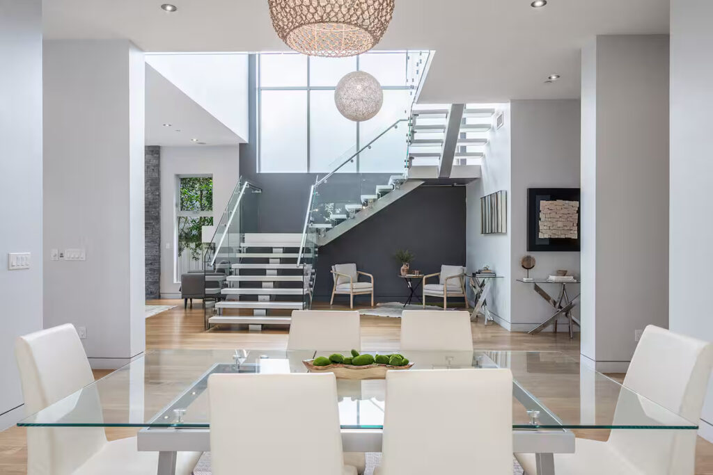 Pool terrace at Stanley Residence Beverly Grove luxury villa