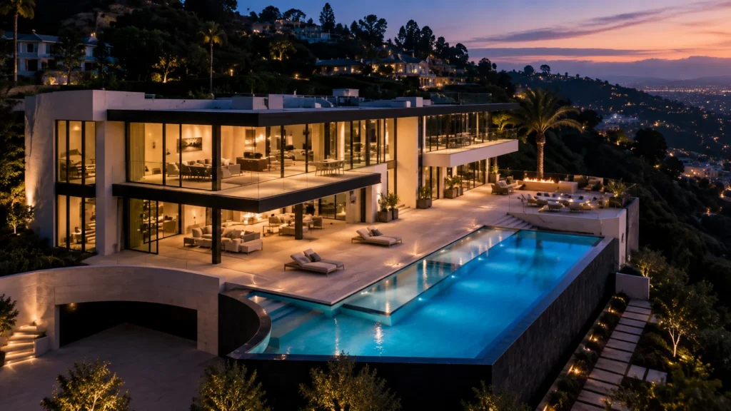 Luxury rooftop home