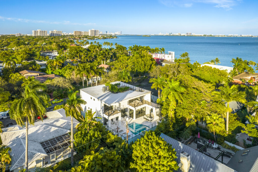 Villa Summercrest aerial exterior view luxury property