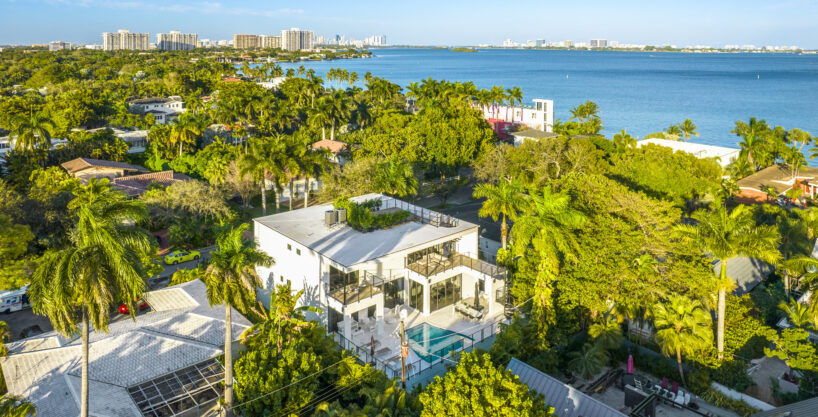 Villa Summercrest aerial exterior view luxury property