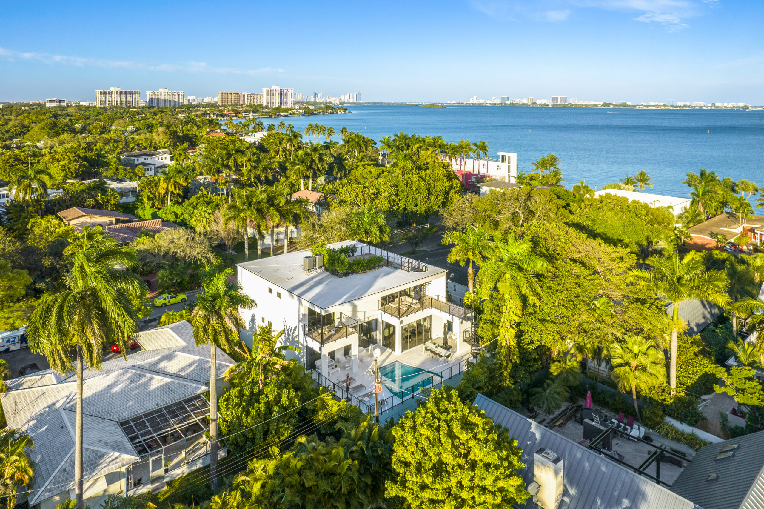 Villa Summercrest aerial exterior view luxury property